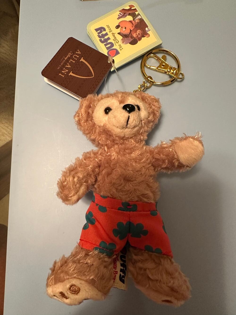 Disney Aulani Duffy Shelliemay Plush Bag Charm Keychain